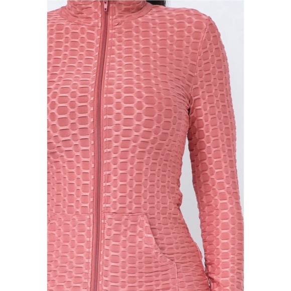 Matching jacquard set with jacket and leggings - Picture 4 of 5